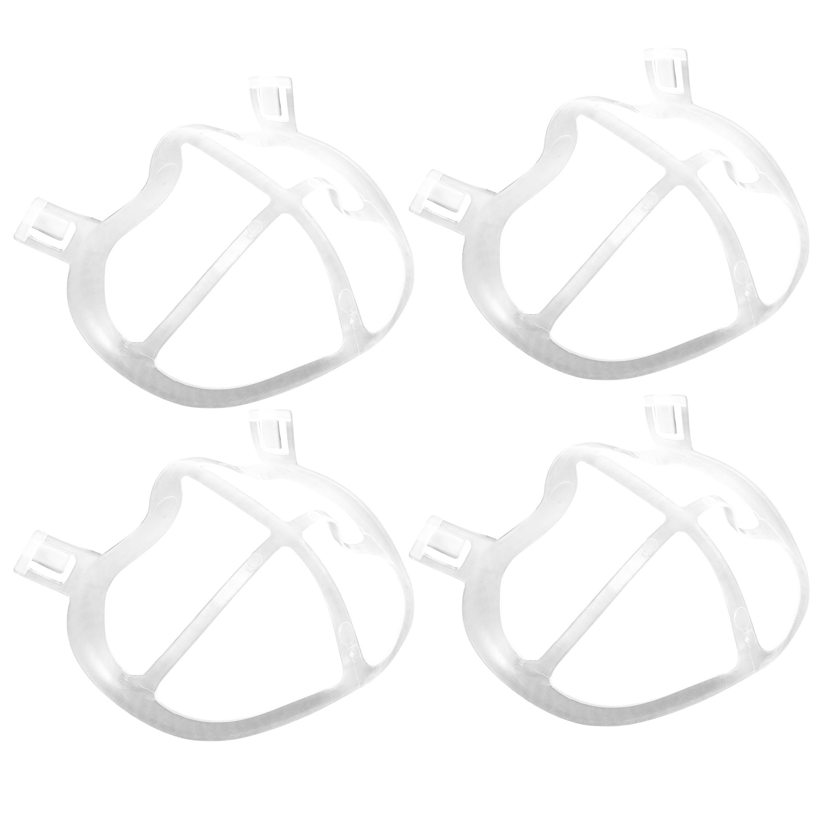 Silicone Mask Bracket - 10個入り 肌に優しい薄型シリコンマスクサポートブラケット 3Dフェイシャル 再利用可能 通気性マスクインナーフレームスタンド