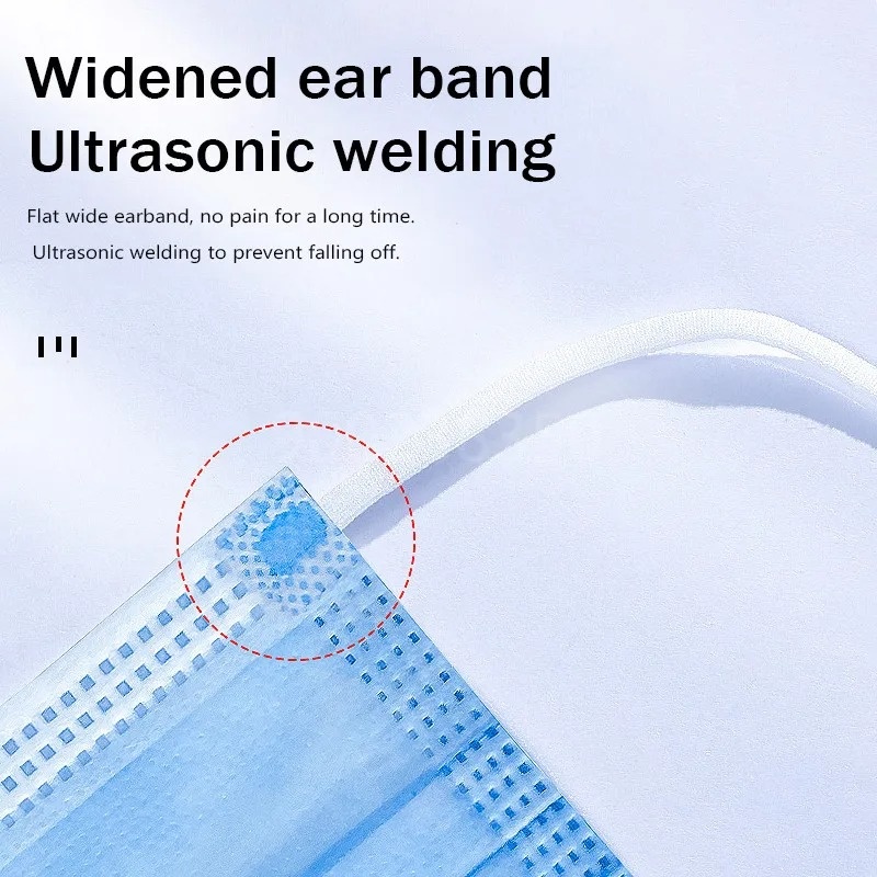50-500枚入り 使い捨て大人用個別包装マスク フィルター - Disposable Mask Blue のレビューと価格