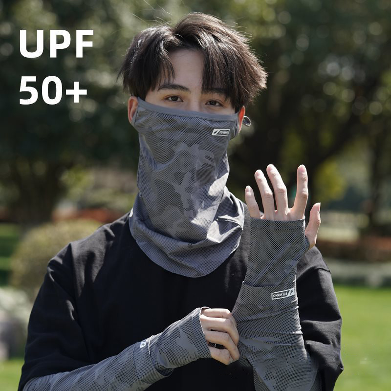 ネックゲイター UV保護フェイスマスク アイスシルク ユニセ - Sports Mask Breathable のレビューと価格