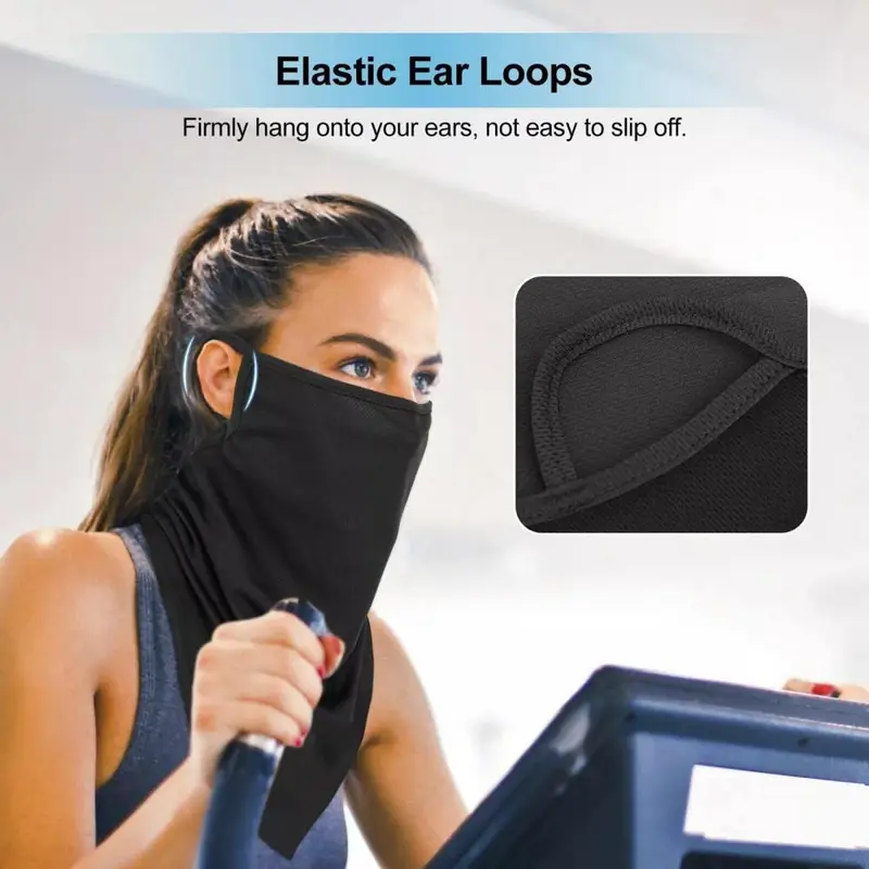 通気性のあるスカーフハーフフェイスマスク夏用速乾ネックゲイタ - Neck Gaiter Face Cover のレビューと価格