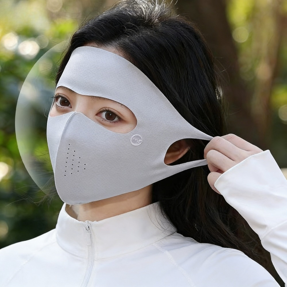 アイスシルク UV保護フェイスカバー 通気性のある再利用可能 - Sports Mask Breathable のレビューと価格